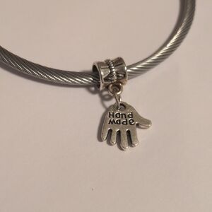 Silver Handmade Dangle Charm for Pandora‎ Style Bracelet